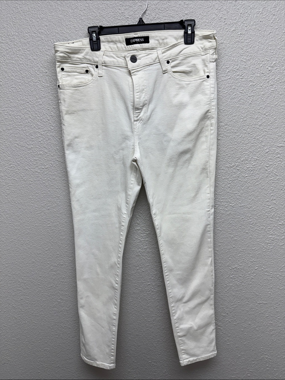 Express Men's Skinny Jeans - White 36 x 32